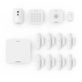 ANNKE All-in-One Wireless Alarm System with Smoke Detector, 8 Door/Window Sensors, PIR Camera Detector, Expandable DIY Home & Business Security System, 24/7 Professional Monitoring, Mobile App Control