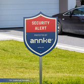 ANNKE 10" Heavy Duty 100% Aluminum Security Sign, Reflective & Fade Resistant Outdoor Surveillance Warning Sign for Home/Yard/Property Protection