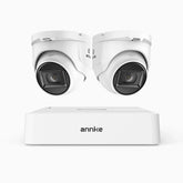 ANNKE 1080p Outdoor Wired Security CCTV System, 8 Channel DVR + 2 X Cameras, 3.6 MM Lens, Smart DVR with Human & Vehicle Detection, 66 ft Infrared Night Vision, 4-in-1 Output Signal, IP67