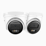 C500 - 2 Pack 3K Outdoor Dual Light PoE Security IP Camera, Color & IR Night Vision, 3072 × 1728 @ 20fps, Smart Human & Vehicle Detection, Built-in Microphone, IP67