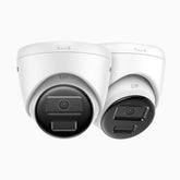 C300 - 2PCS 2K 3MP Outdoor PoE Security IP Camera, EXIR 2.0 Night Vision, Motion Detection, H.265+, IP67 Waterproof