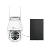 3MP Outdoor Solar Powered Battery Security IP Cameras, 5200mAh Rechargeable Battery, 130¡ã Ultra Wide Angle, Color Night Vision, Human & Vehicle Smart Detection, Two-Way Audio, Works with Alexa & Google