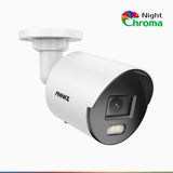 NightChroma<sup>TM</sup> NC500 - 3K Outdoor PoE Security Camera, Acme Color Night Vision, f/1.0 Super Aperture, Built-in Microphone, Active Alignment, IP67, SD Card Slot, All-Metal Housing