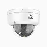 CZ804 - 4K 4X Optical Zoom PoE Outdoor Security Camera, 2.8 - 12 MM Motorized Varifocal Lens, Smart Dual Light Night Vision, Motion Detection 2.0, Built-in Microphone, Siren & Strobe Alarm, Upgraded Version