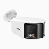 FCD800 - 8MP UHD Dual-Lens Outdoor PoE Security Camera, 180° Panoramic View, Smart Dual Light Night Vision, Two-Way Audio, Active Siren & Alarm, Human & Vehicle Detection, IP67