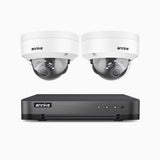 H800 - 4K 8 Channel 2 Cameras PoE Security System, Human & Vehicle Detection, Color & IR Night Vision, Built-in Mic, RTSP Supported