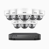 H800 - 4K 8 Channel 8 Cameras PoE Security System, Human & Vehicle Detection, Built-in Micphone, Color & IR Night Vision, RTSP Supported