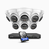 NeuTracis - AI Video Search 4K PoE Security System with 8MP Cameras & 8CH NVR, 2TB HDD, Color & Infrared Night Vision, Smart Detection 2.0, 24/7 Recording, All-Metal Housing