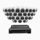 H500 - 3K 32 Channel 32 Cameras PoE Security System, Smart Dual Light Night Vision, 3072 × 1728 @ 20fps, Smart Human & Vehicle Detection, Built-in Microphone, IP67