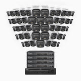 H500 - 3K 64 Channel 48 Cameras PoE Security System, Smart Dual Light Night Vision, 3072 × 1728 @ 20fps, Smart Human & Vehicle Detection, Built-in Microphone, IP67