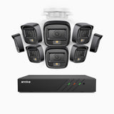 H500 - 3K Super HD 8 Channel 8 Cameras PoE Security System, Smart Dual Light Night Vision, 3072 × 1728 @ 20fps, Smart Human & Vehicle Detection, Built-in Microphone, IP67