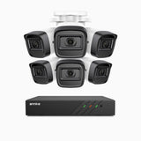 H300 - 2K 3MP 8 Channel 6 Cameras PoE Security System, EXIR 2.0 Night Vision, Motion Detection, H.265+, IP67 Waterproof