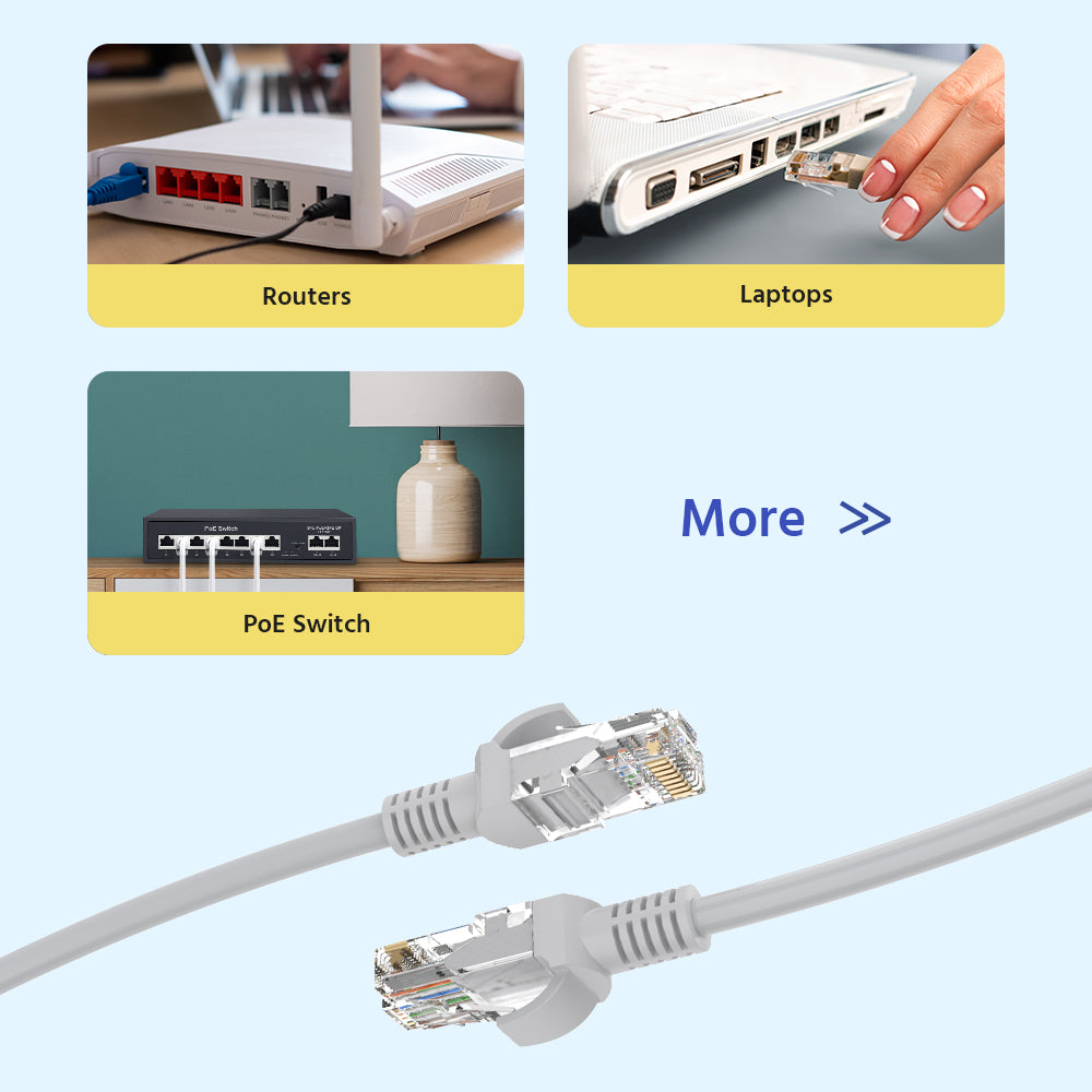 60/100 ft Ethernet Network Cables