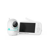 Tivona - 1080p 5" HD Video Baby Monitor with Camera, Two-Way Audio, Voice & Temperature Detection, Feeding Reminder, 360° Pan Tilt, 2X Zoom, 5000mAh Battery, VOX Function