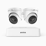 ANNKE 1080p Outdoor Wired Security CCTV System, 8 Channel DVR + 2 X Cameras, 3.6 MM Lens, Smart DVR with Human & Vehicle Detection, 66 ft Infrared Night Vision, 4-in-1 Output Signal, IP67