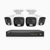 ADLK800 - 4K 8 Channel 4 Dual Light Wired CCTV Security System, Color & IR Night Vision, 3840x2160@20fps, f/1.6 Super Aperture, 4-in-1 Output Signal, IP67