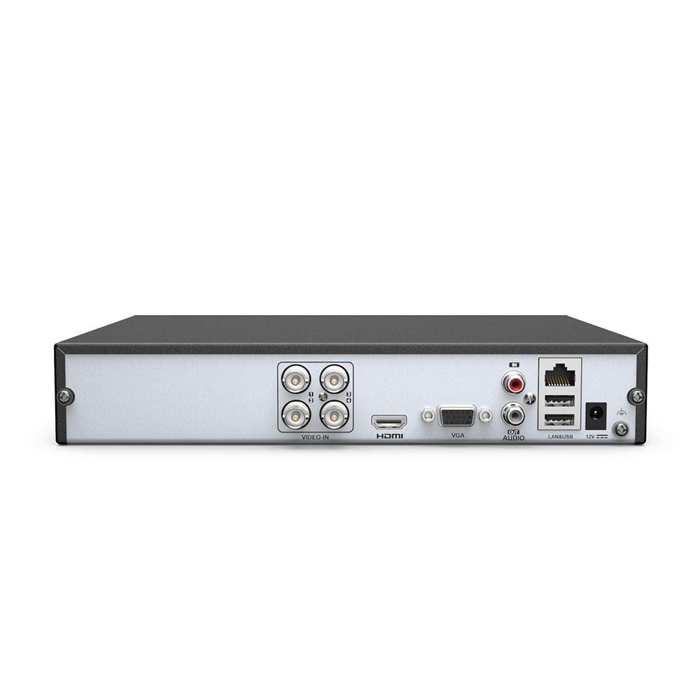 Certified Refurbished, 5MP 4 Channel Hybrid 5-in-1 CCTV Digital Video Recorder, H.265+, Supports up to 4 BNC Cameras & One IP Camera