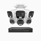 ADLK500 - 3K 8 Channel Wired Security System with 3 Bullet & 3 Turret Cameras, Color & IR Night Vision, 3072*1728 Resolution, f/1.2 Super Aperture, 4-in-1 Output Signal, Built-in Microphone, IP67