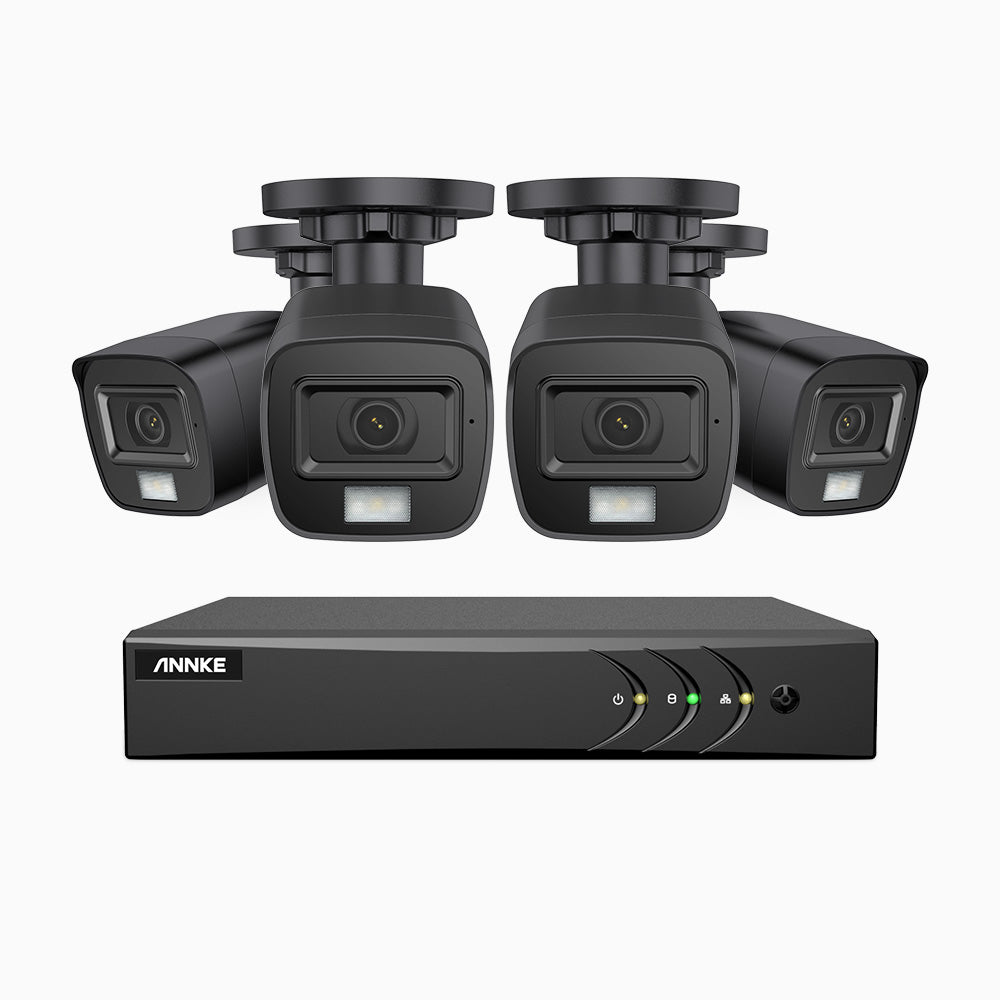 ADLK500 - 3K 8 Channel 4 Dual Light Cameras Wired Security System, Color & IR Night Vision, 3072*1728 Resolution, f/1.2 Super Aperture, 4-in-1 Output Signal, Built-in Microphone, IP67