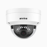 C500D - 3K Outdoor Dual Light PoE Security Dome Camera, Color & IR Night Vision, 3072 × 1728 @ 20fps, Smart Human & Vehicle Detection, Built-in Microphone, IP67