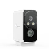 Camstro 2K Outdoor Wireless Camera Night Vision Color PIR Detection Two-Way Audio, IP66, Cloud/SD, Alexa, WiFi 2.4GHz, Rechargeable Battery