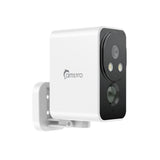 Camstro 2K Outdoor Wireless Camera Night Vision Color PIR Detection Two-Way Audio, IP66, Cloud/SD, Alexa, WiFi 2.4GHz, Rechargeable Battery