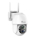 3MP Outdoor Solar Powered Battery Security IP Cameras, 5200mAh Rechargeable Battery, 130¡ã Ultra Wide Angle, Color Night Vision, Human & Vehicle Smart Detection, Two-Way Audio, Works with Alexa & Google