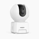 Crater Pro - 4MP Dual-Band WiFi Indoor Camera, 2.4 Ghz/5 Ghz, 350° Pan & 60° Tilt, Human & Sound Detection, Smart Tracking, Two-Way Audio, Cloud & Max. 128 GB Local Storage, Works with Alexa