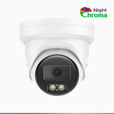 NightChroma<sup>TM</sup> NC800 - 4K Outdoor PoE Security Camera, Acme Color Night Vision, f/1.0 Super Aperture (0.0005 Lux), Human & Vehicle Detection, Intelligent Behavior Analysis, Built-in Microphone, All-Metal Housing