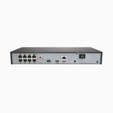 4K 8 Channel H.265+ PoE NVR, RTSP Supported, Works with Alexa