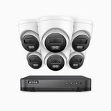 H800 - 4K 8 Channel 8 Cameras PoE Security System, Human & Vehicle Detection, Built-in Micphone, Color & IR Night Vision, RTSP Supported