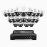 H500 - 3K 32 Channel 20 Cameras PoE Security System, Smart Dual Light Night Vision, 3072 × 1728 @ 20fps, Smart Human & Vehicle Detection, Built-in Microphone, IP67
